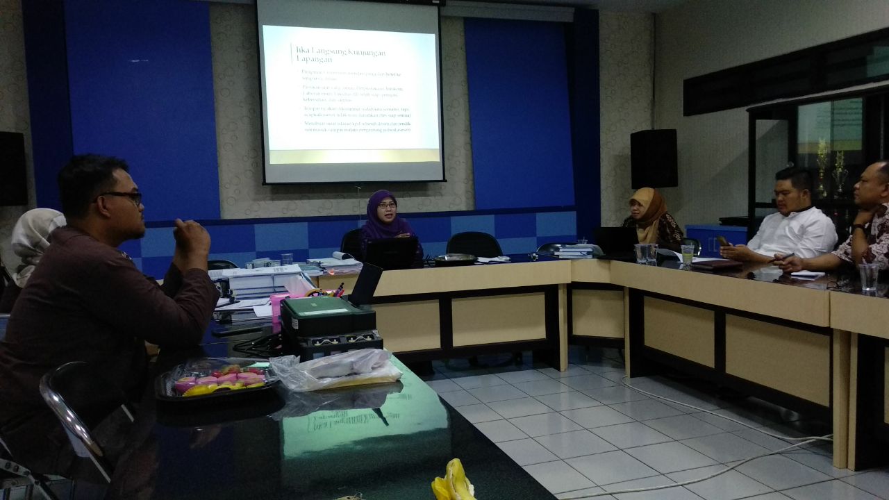 Simulasi Assesment Lapang bersama Dr. Tri Sulistyaningsih, M.Si dan Dekanat